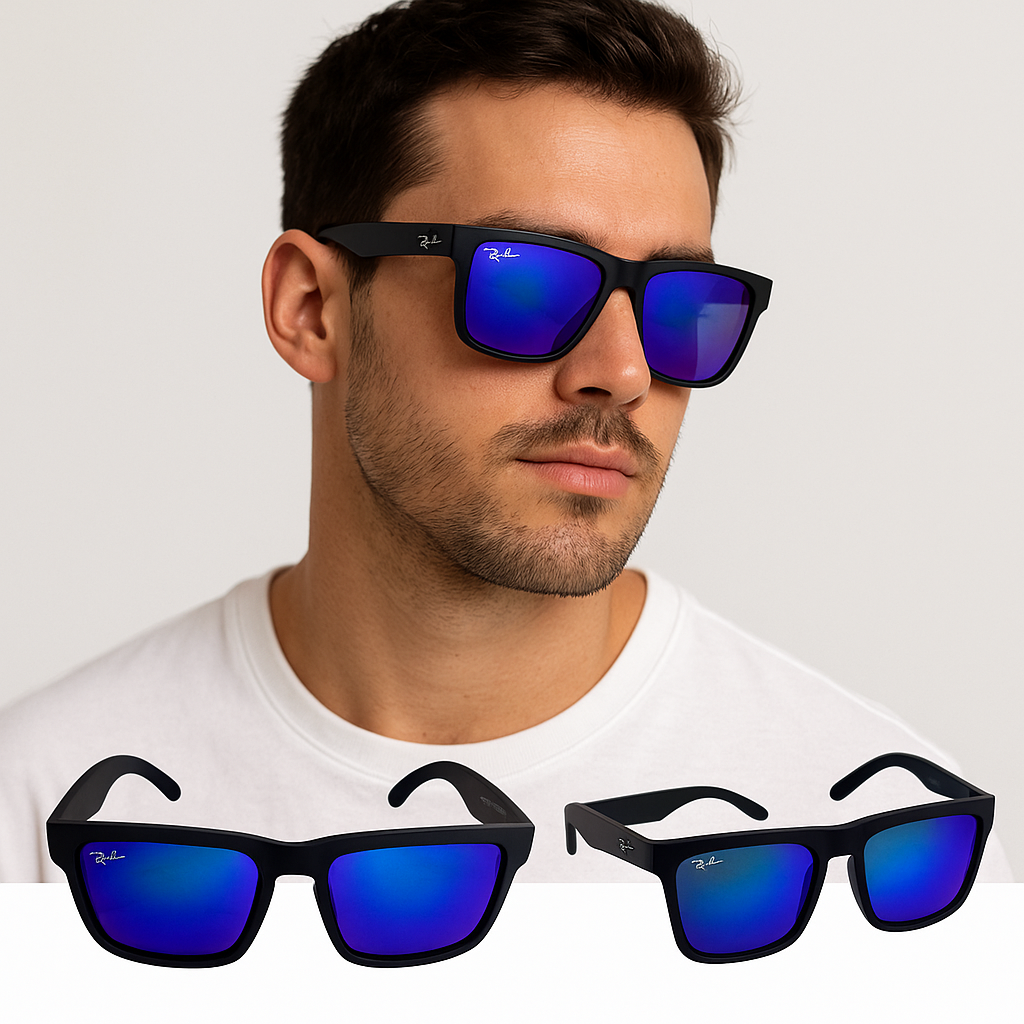 RB - Wayfarer Mate UV400⚫🔵🟠