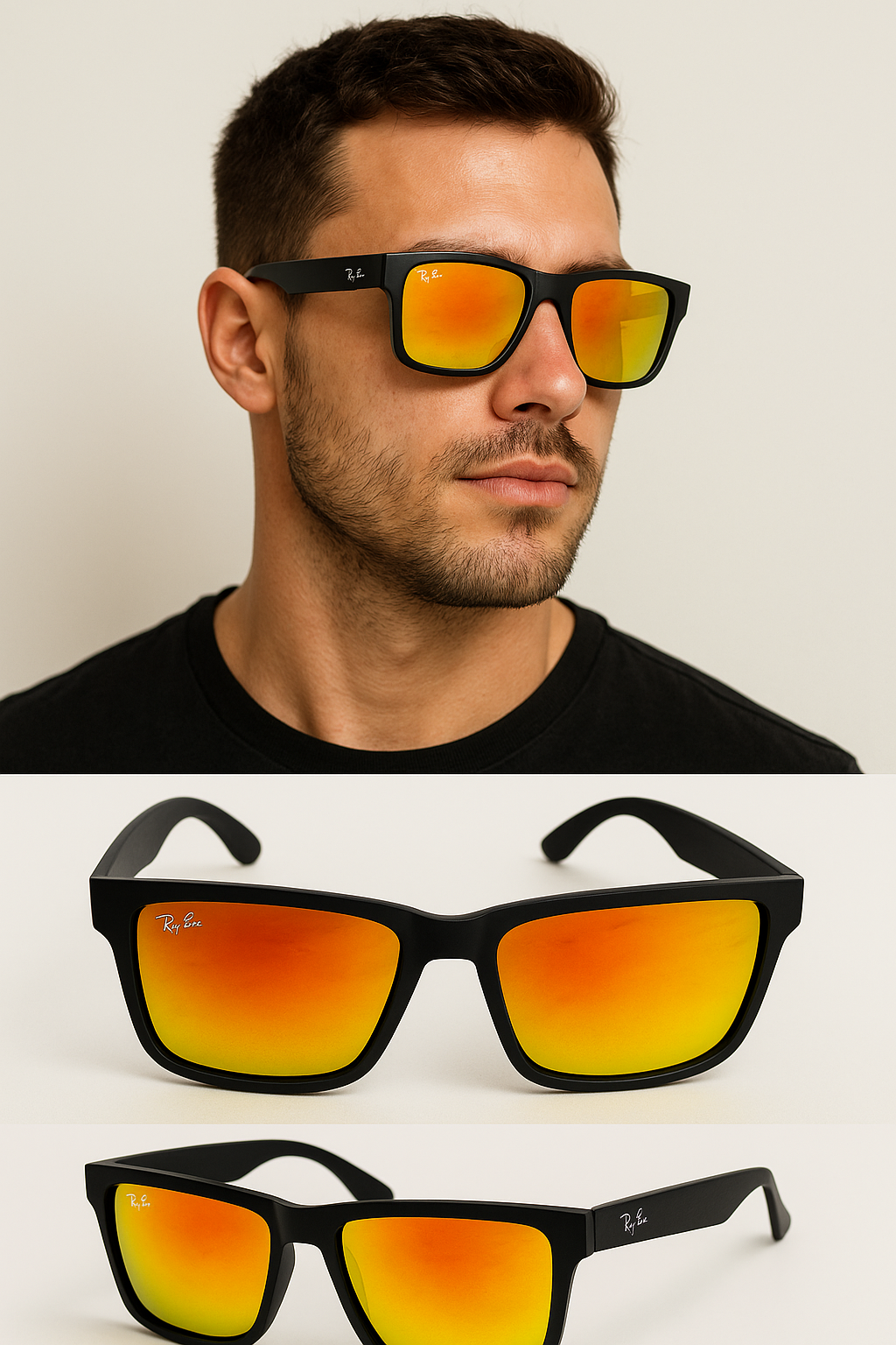 RB - Wayfarer Mate UV400⚫🔵🟠